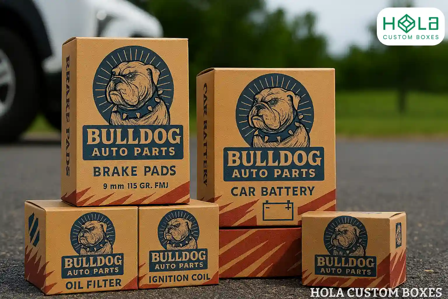 custom auto parts boxes